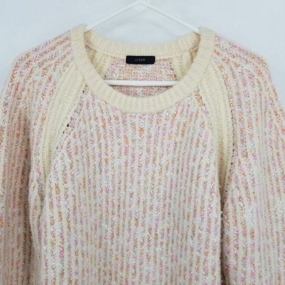 J. Crew Space Dyed Crewneck Sweater Alpaca and Merino Wool Blend - Picture 9 of 12